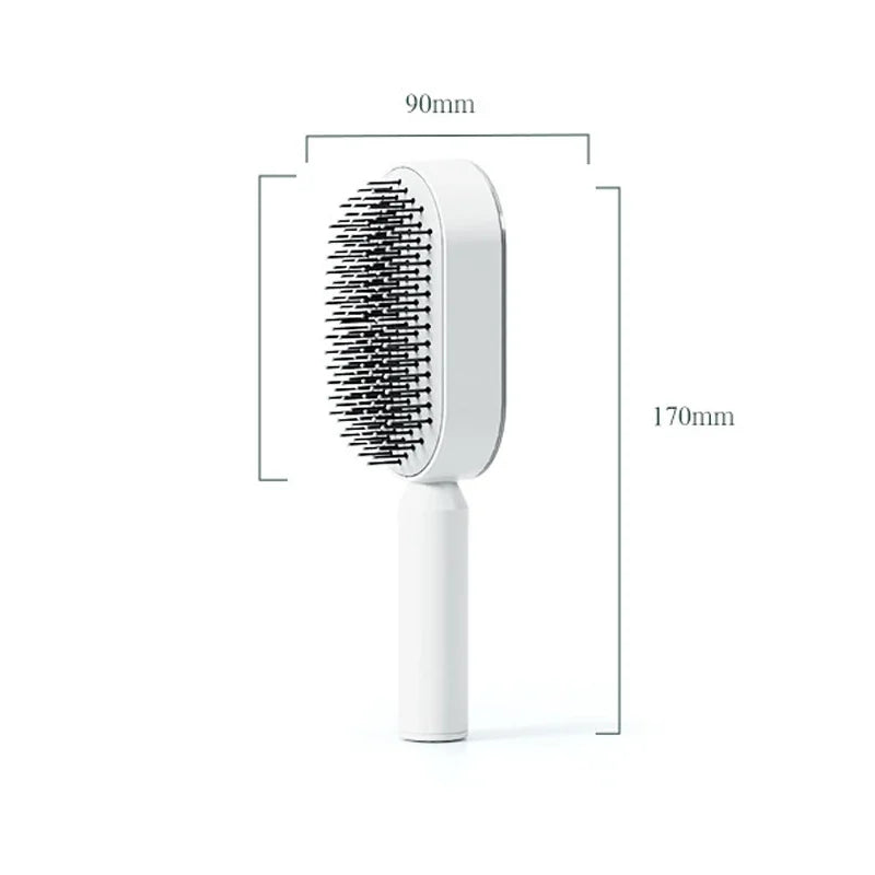 EZ Clean Hairbrush: Anti-Static, Scalp Massage & Hair Loss Care