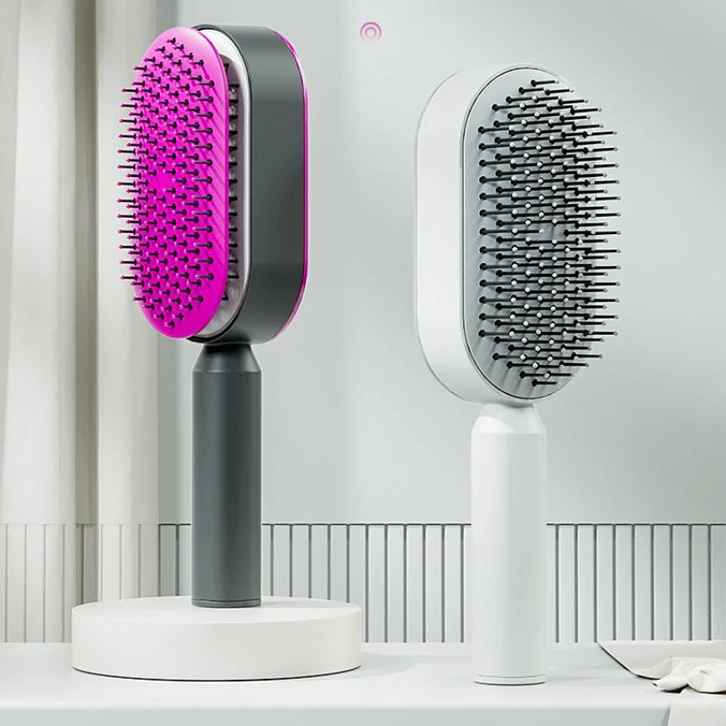 EZ Clean Hairbrush: Anti-Static, Scalp Massage & Hair Loss Care