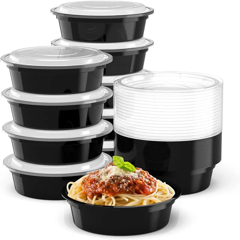 PrepEase 24oz Containers - 10-Pack, Microwave & Freezer Safe