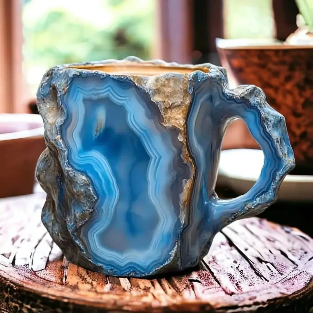 🌲Black Friday sale 50% ) ✨️2024 New Mineral Crystal Coffee Mugs☕