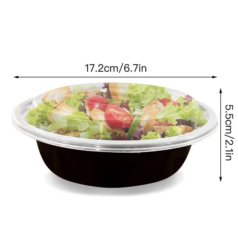 PrepEase 24oz Containers - 10-Pack, Microwave & Freezer Safe