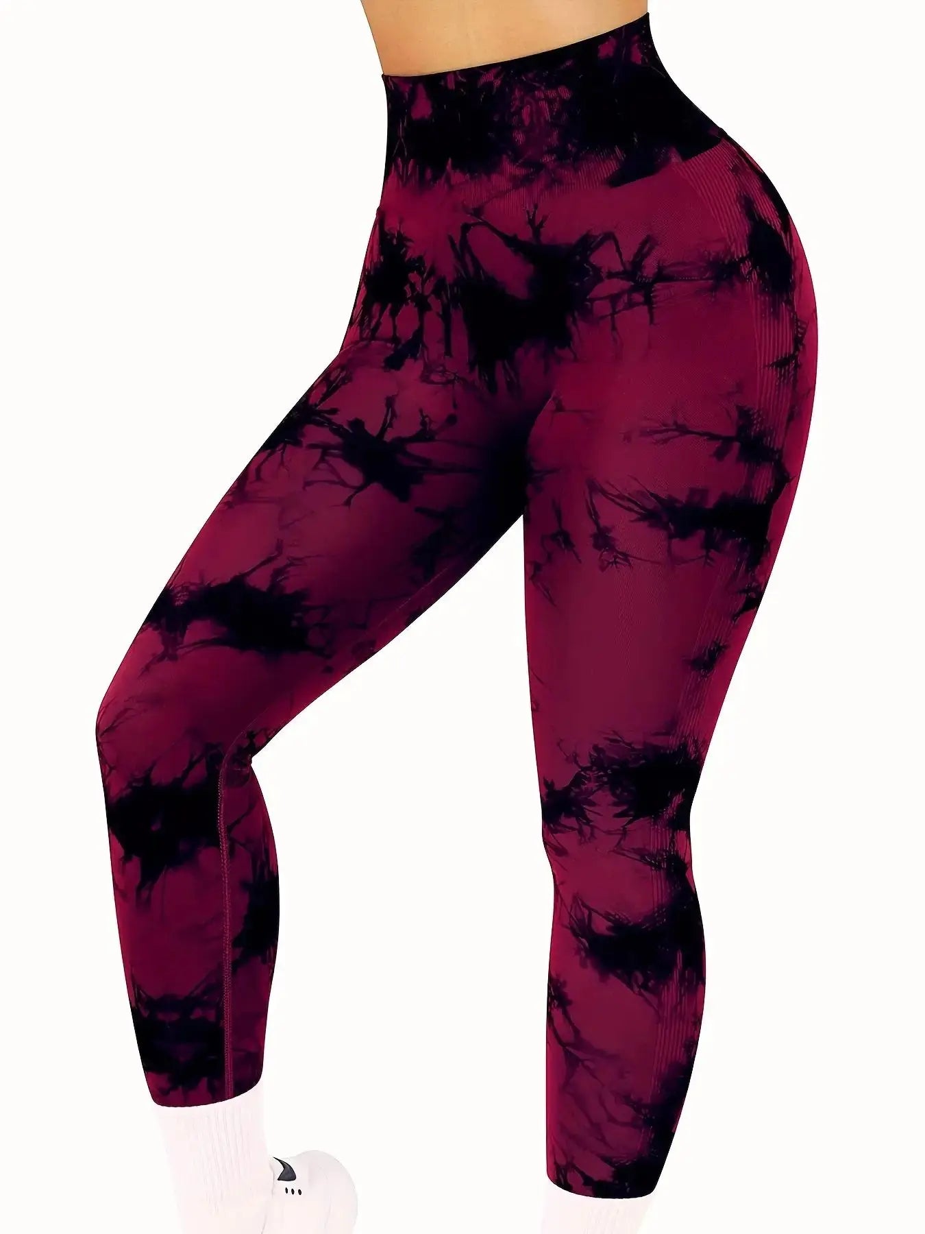 Premium Women's Tie-Dye Seamless Yoga Pants