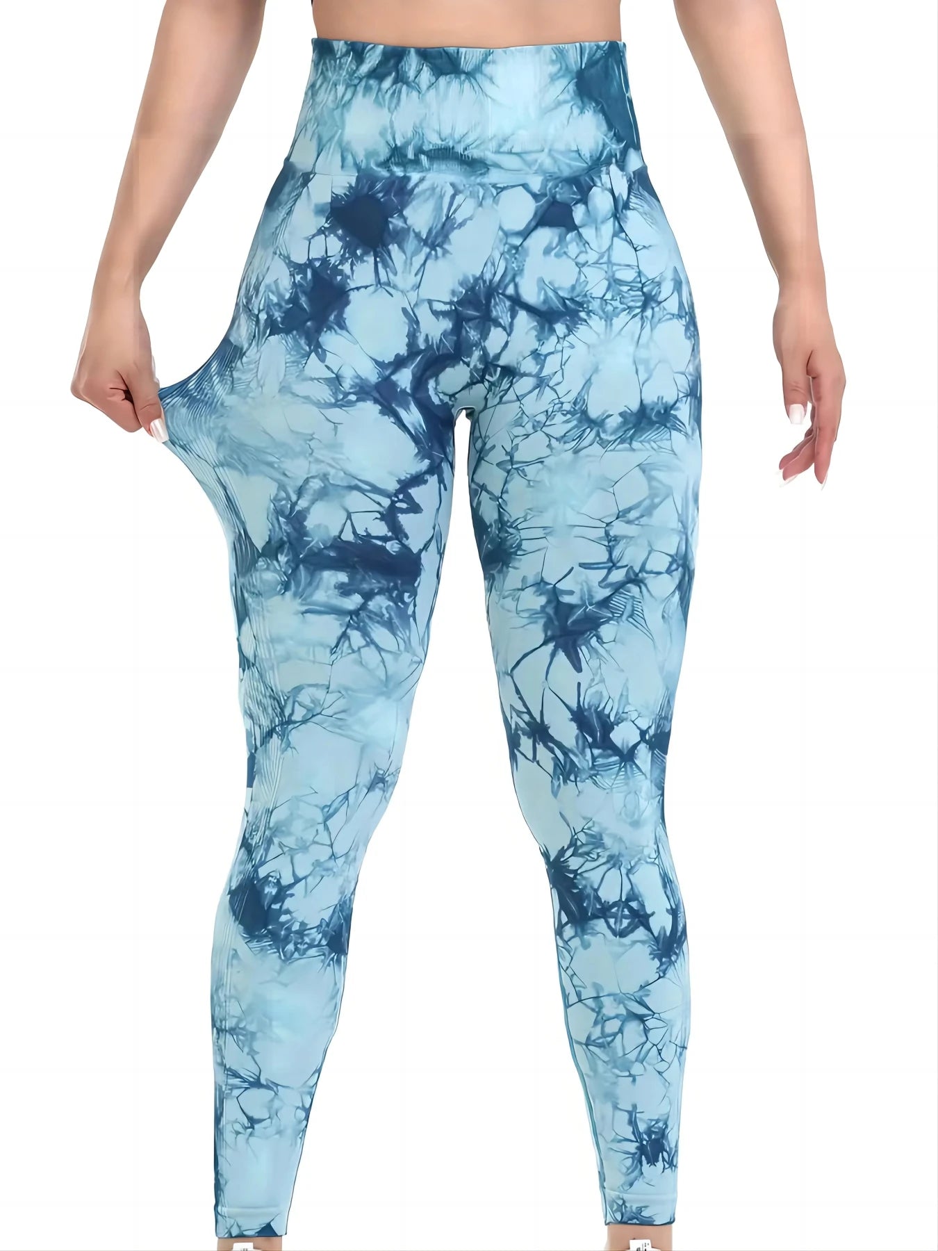 Premium Women's Tie-Dye Seamless Yoga Pants